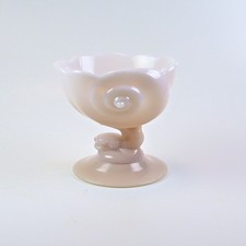 Cambridge Glass Crown Tuscan Shell Dolphin Ba...