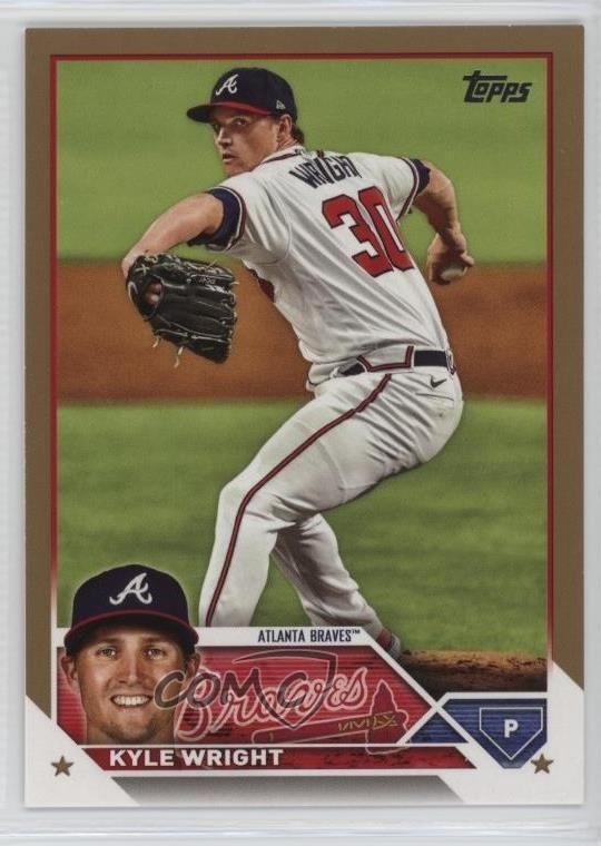 2023 Topps Series 2 Gold Foil Kyle Wright #573 12w1