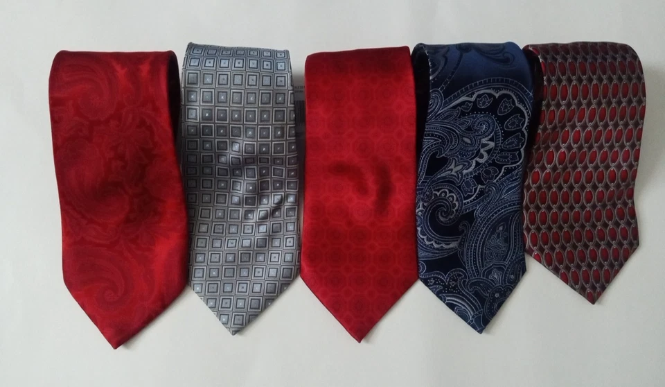 Donald J Trump Corbatas Hombres Seda Vestido Corbatas Lote de 5 Business Power Rojo Foto 2 de 4