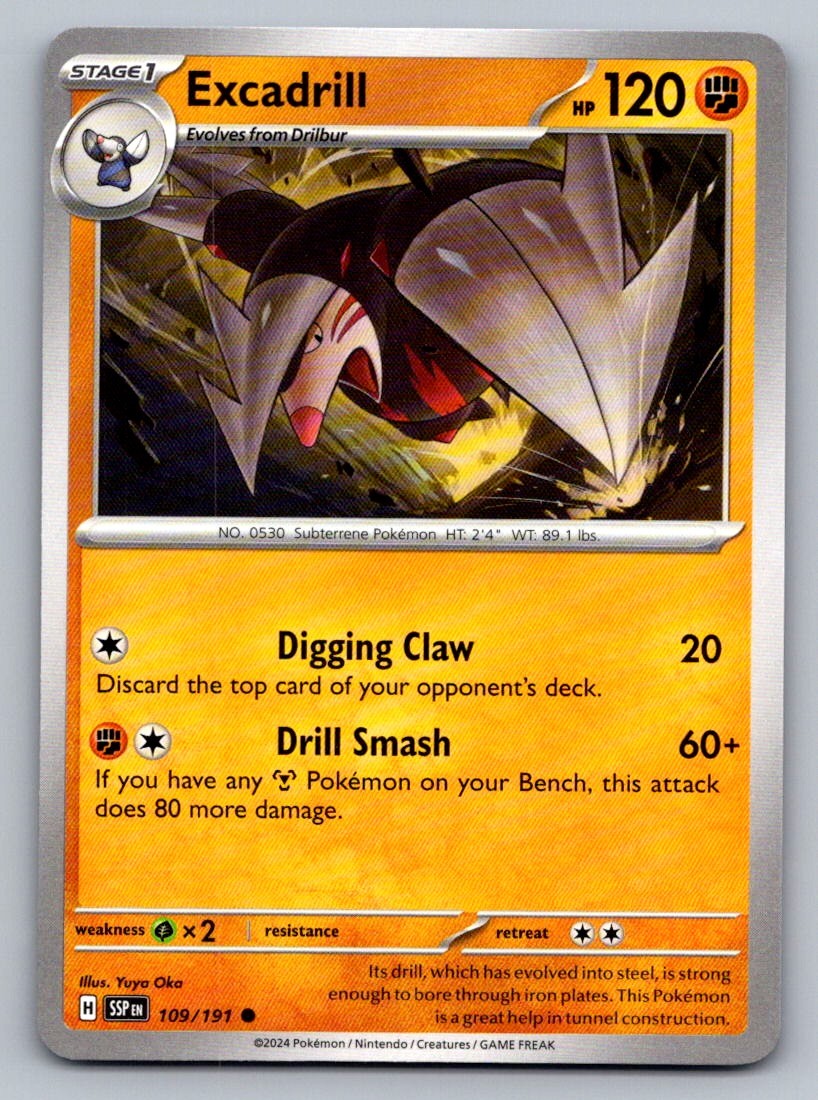 Excadrill 109/191 C Surging Sparks Pokemon NM/M
