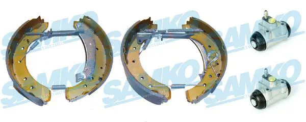 Brake shoes Pre-assembled KEG350 SAMKO for PEUGEOT FIAT CITROËN
