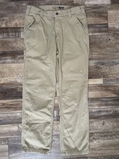 Carhartt Men  s Relaxed Fit Work Pants Khaki 33x32 Lined Utility