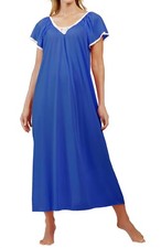 Shadowline Lingerie Cameo Long Nightgown Navy
