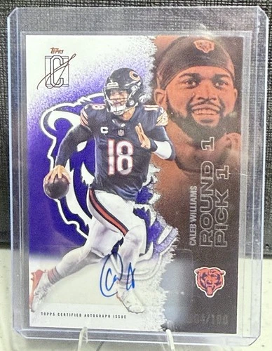 2025 Topps Signature Caleb Williams Veteran Class Autographs (RAW)