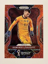 DOMINIK LIVAKOVIC CROATIA FIFA WORLD CUP QATAR 2022 PANINI PRIZM RED SP #56