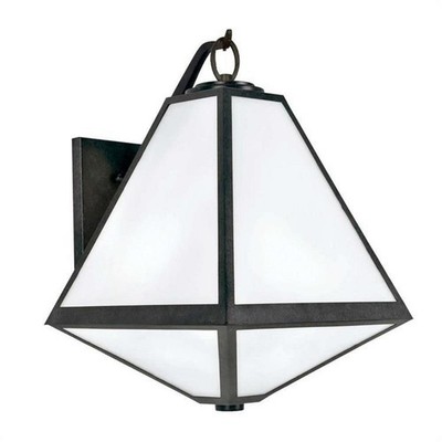 Three Light Outdoor Wall Mount in Minimalist Style - 14 Inches Wide by 21 Inches