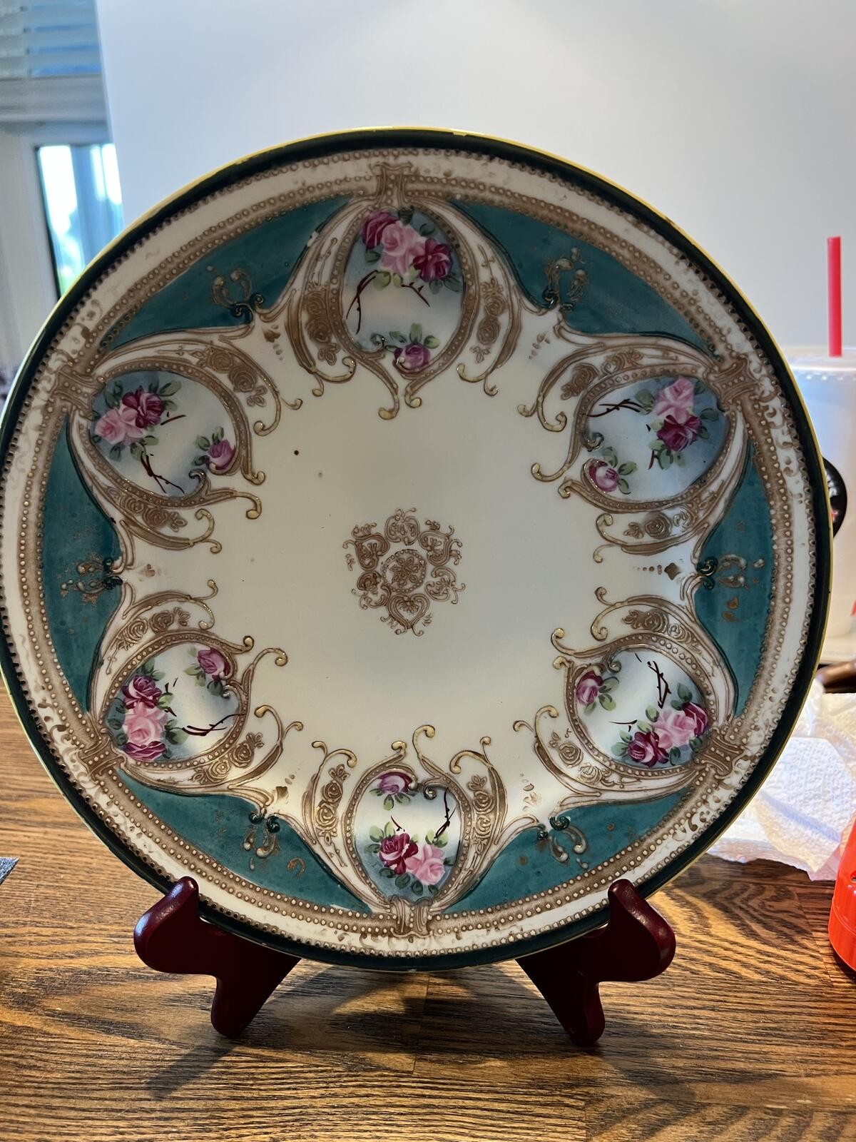 Antique Nippon porcelain decorative plate
