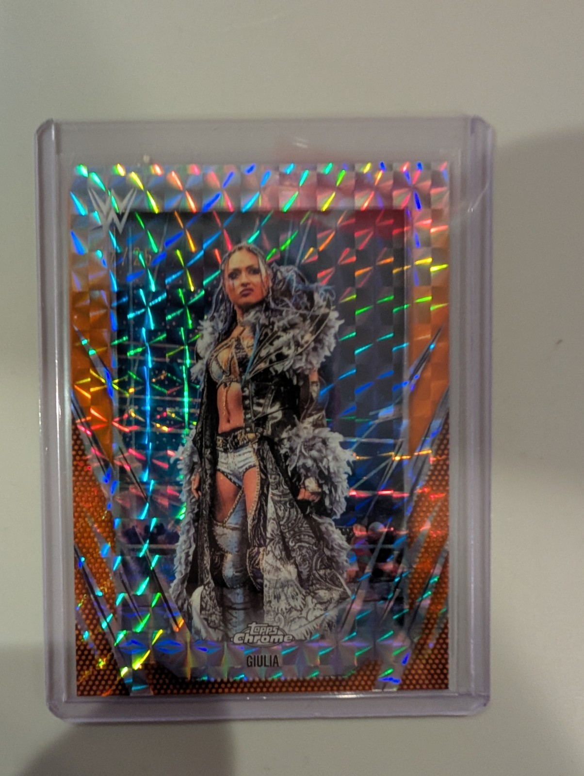 2026 Topps Chrome WWE Giulia Geometric Orange /25 SSP