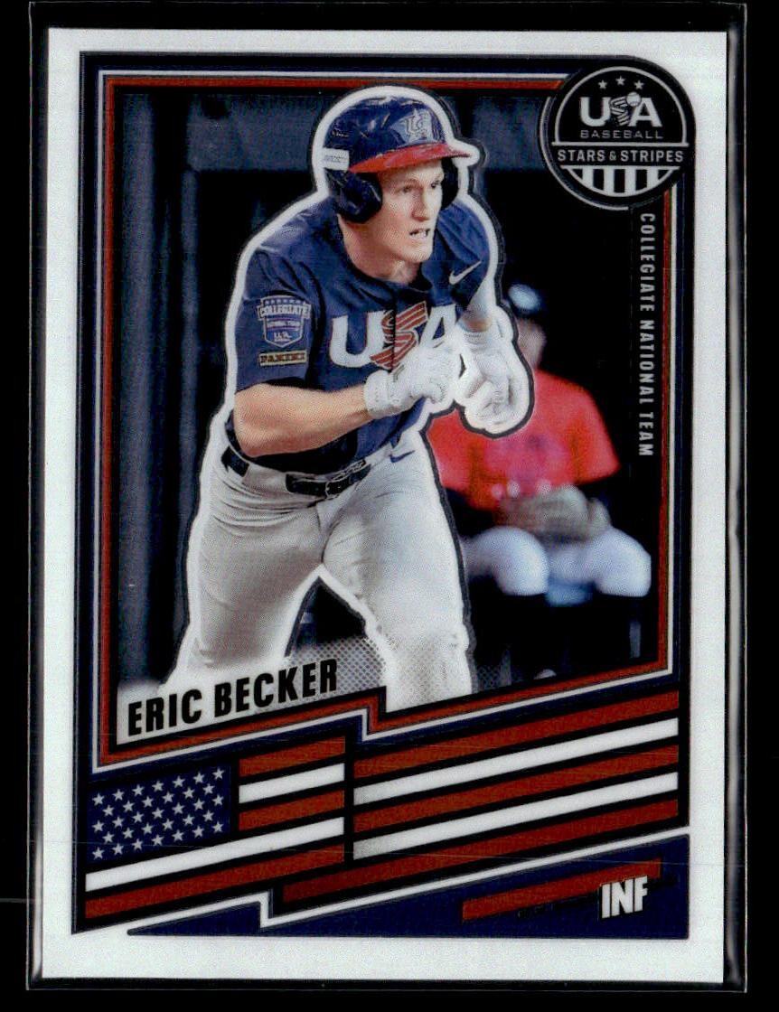 2026 Panini Stars & Stripes Prizm USA Baseball #153 Eric Becker card
