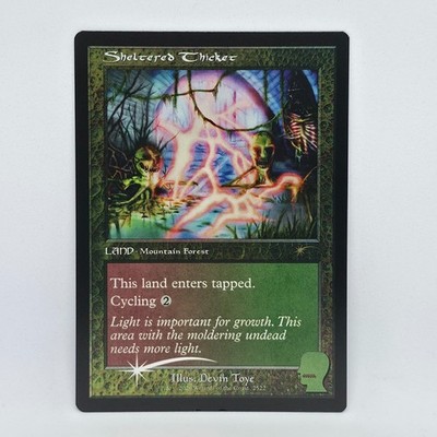 Sheltered Thicket 2522 MTG Brain Dead X Secret Lair NM Foil
