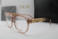 NEW CHRISTIAN DIOR DIORSIGNATUREO R3I 4000 BROWN GOLD AUTHENTIC EYEGLASSES 53-19