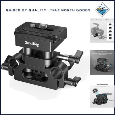 15mm Rail Support System with Quick Release for DSLR and Mirrorless Cameras