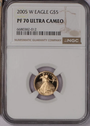2005-W Gold Eagle 1/10 oz. $5 NGC PF70 Ultra Cameo