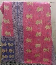 Vintage Kantha Quilt Indian Reversible Throw Handmade Blanket Wholesale Lot Twin