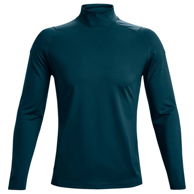 Longsleeve Herren, Under Armour ColdGear Rush Mock, Grün
