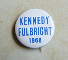 Robert F. Kennedy RFK 1968 campaign pin button political
