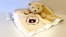 Baby Fanatics Auburn University Teddy Bear Satin Trim Security Blanket Lovey