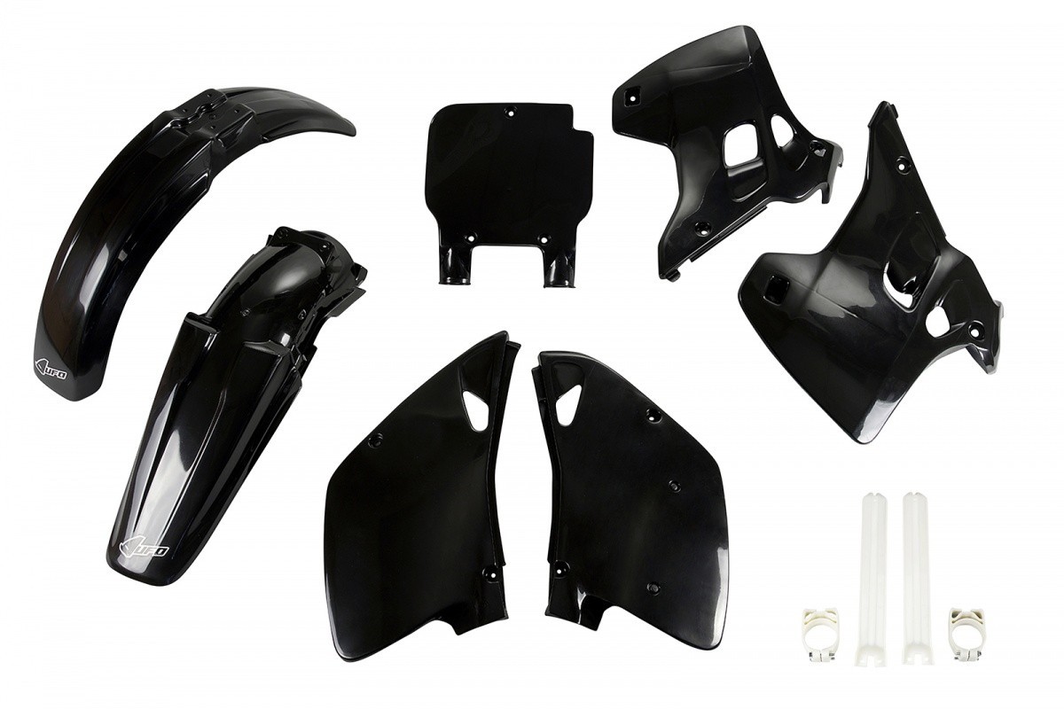 UFO Full Plastic Kit black for Kawasaki KX 125 (1993) - KX 250 (1993)