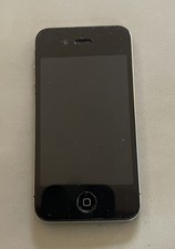 Apple iPhone 4 Black Working Back Glass Broken
