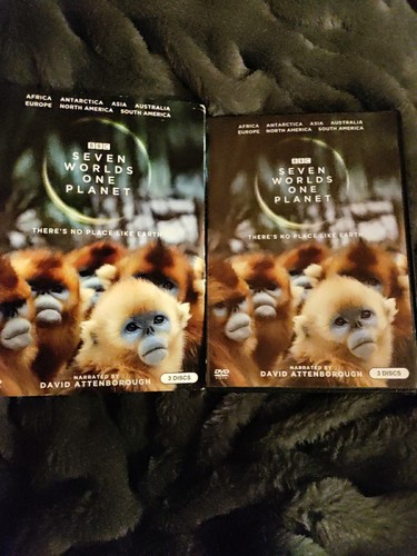 RARE🔥BBC Seven Worlds One Planet DVD David Attenborough 3 Discs🔥 ...