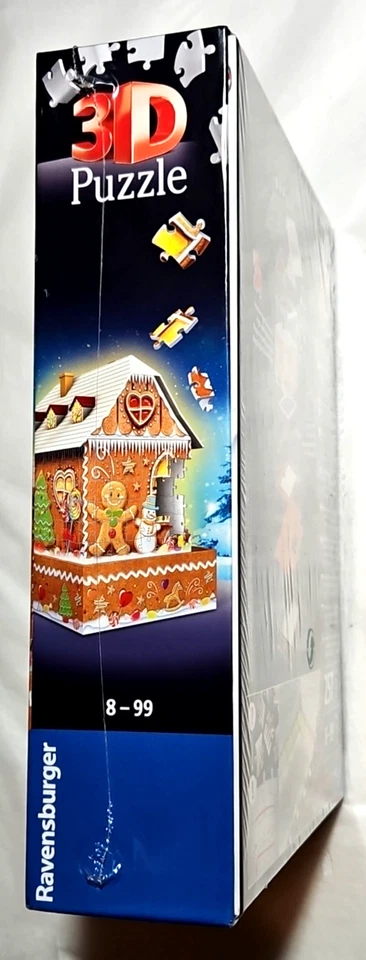 Ravensburger 3-D LED Illuminated Gingerbread House 257pc. Jigsaw Puzzle Ppd2U! - Image 2 of 4