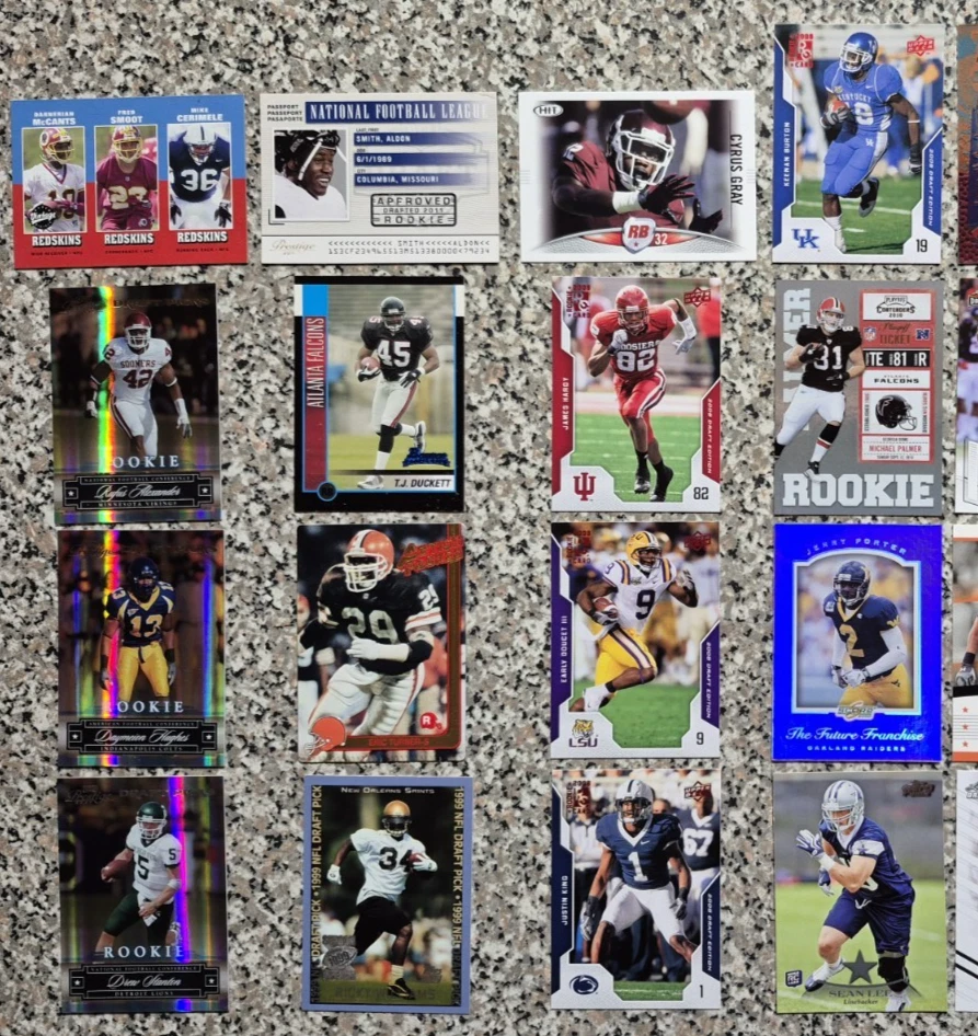 NFL Rookie RC Football Sports Trading Card 30 Card Lot 1998-2015 Free Shipping - Image 3 of 4