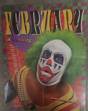 Vintage 1994 DOINK THE CLOWN WWF Wrestling Pinup Photo Killer Kalendar