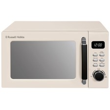 Russell Hobbs Cream Microwave 20L 800W RHM2026C Stylevia Digital with Defrost