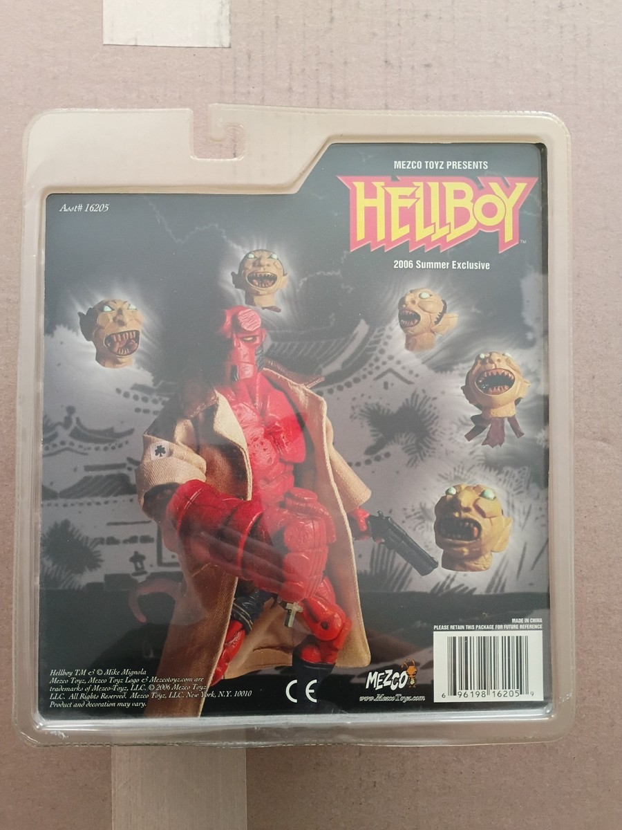 Hellboy Mezco Mignola Comic Figure - Hellboy With Floating Heads