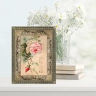 Shabby Pink Rose By Klein Antique Image Cotton Fabric Quilt Block Panel Applique — photo 2