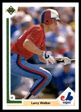Larry Walker 1991 Upper Deck #536 Expos MLB READ FREE SHIPPING AutographDen