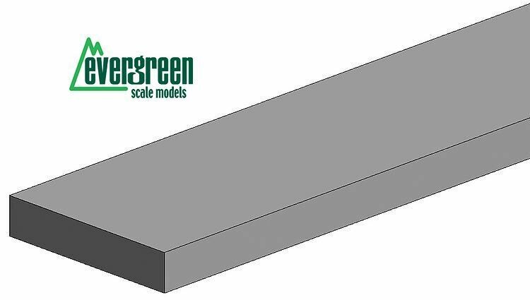 Top Evergreen Scale Models 350 x 1,0 x 1,5 mm, 10 Pieces Article Number 143