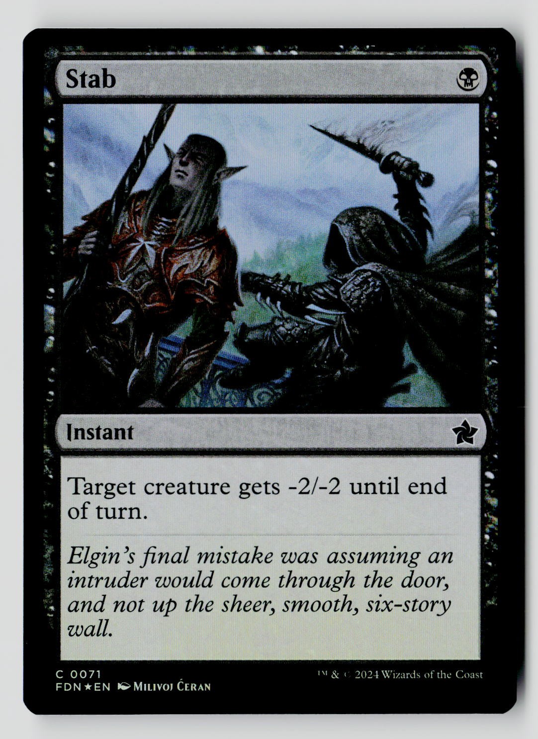 Stab 71 C Foil MTG FDN NM