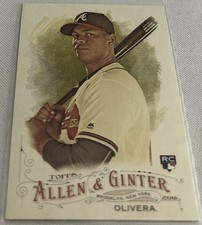 2016 Topps Allen & Ginter Baseball Hector Olivera Atlanta Braves rookie #232