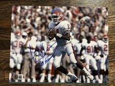 ANDRE WARE SIGNED AUTOGRAPH 8X10 PHOTO HOUSTON COUGARS HEISMAN 89 BECKETT COA
