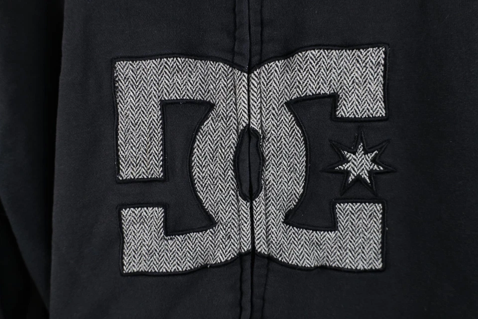Vtg Y2K DC Shoes Skateboarding Mens XL Fleece Lined Heavyweight Full Zip Hoodie - Image 4 of 4