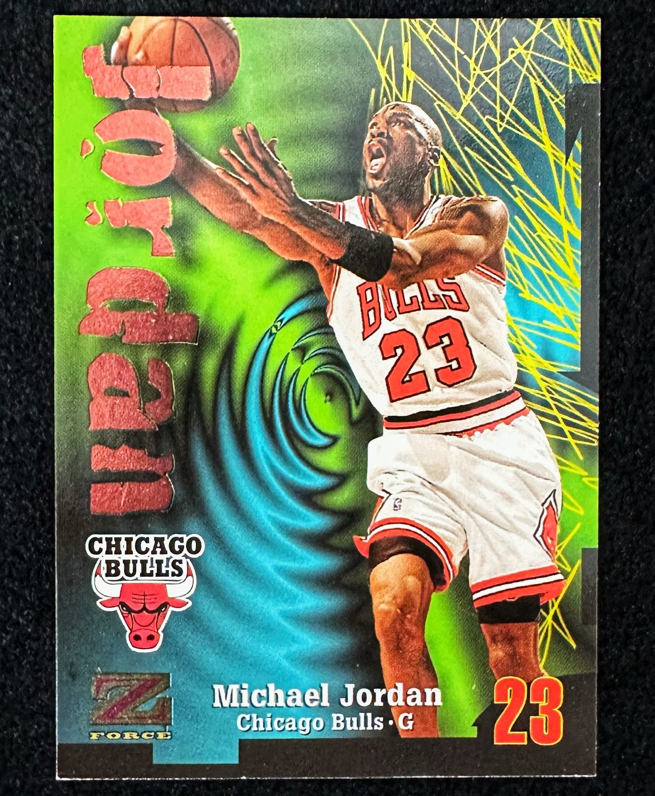 1997-98 Skybox Z-Force #23 Michael Jordan Chicago Bulls HOF