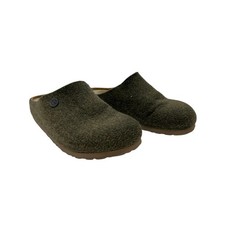 Birkenstock Zermatt Forest Green Wool Felt Shearling Slipper Clog EU 37 US 6-6.5
