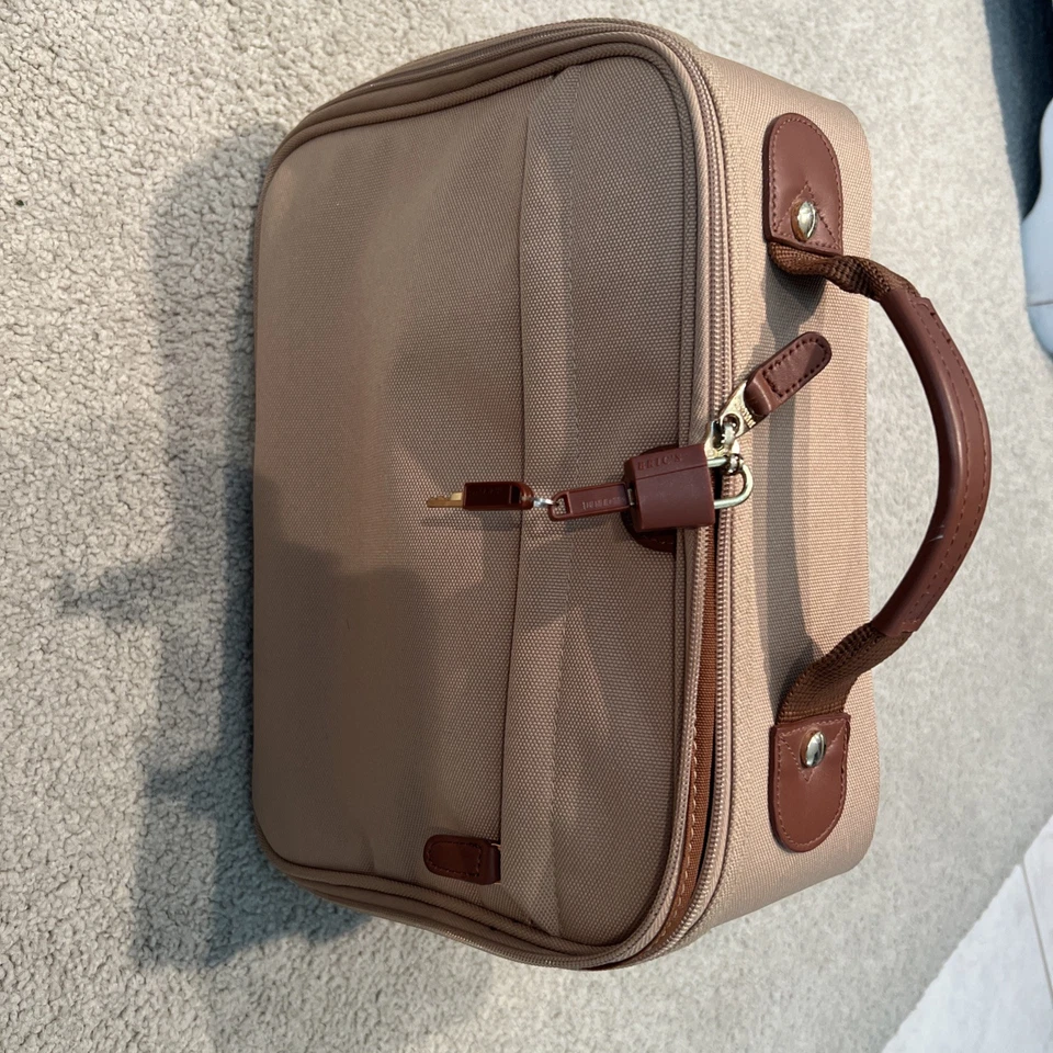 Bolso de mano pequeño Bric's Luggage bolso de cuero marrón y tostado cosmético Foto 2 de 4