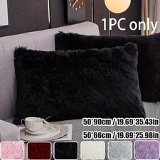 1pc Faux Fur Pillowcases , Velvet Super Soft and Cozy, Wrinkle, Fade, Resistant