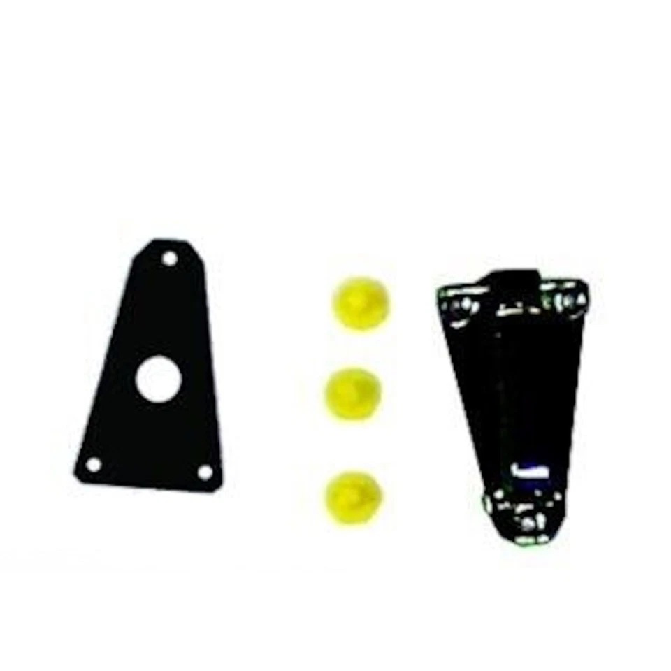 Kit de antena frontal lado del conductor metal negro y plástico para Jeep Wrangler 1990-1995 Foto 3 de 4