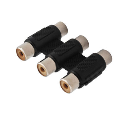 6pc  AV 3 RCA Audio Video Female to Female Jack Coupler Adapter 3RCA Connector