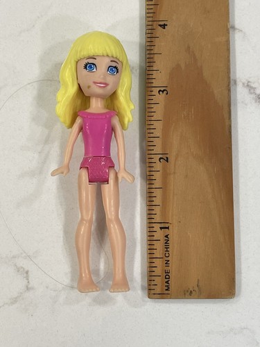 Vintage Polly Pocket Fashion Doll Lot Mixed Blonde Brunette Dress Rubber Clothes - Picture 12 of 13