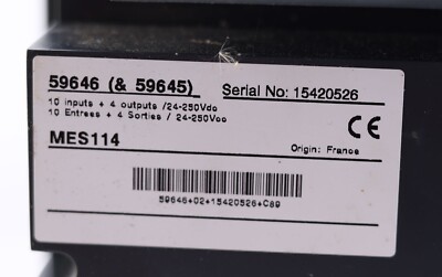 SCHNEIDER MES114 59646 SEPAM S10MD XXX JXX XNT | eBay