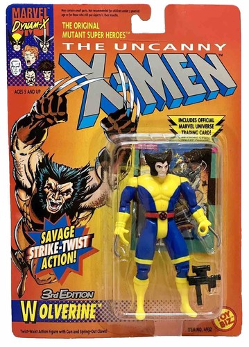 Figurine X-Men Wolverine 2nd Edition – Toy Biz 1992 – Neuve Sous Blister