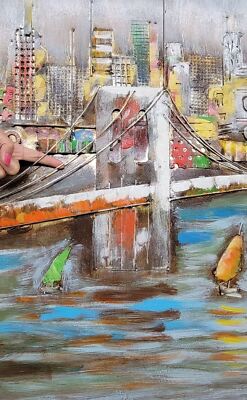 New York City 3d Pop Art Cityscape Skyline Artwork Manhattan 3-D