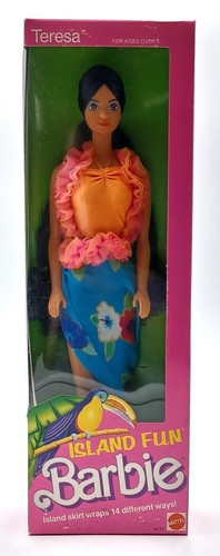 Vintage 1987 Island Fun Teresa Barbie Puppe / Mattel 4117, NrfB