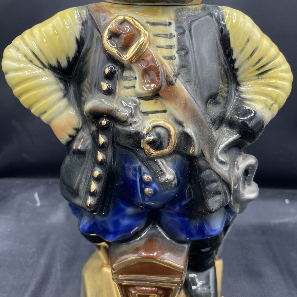 VTG 1971 Ezra Brooks Bourbon Whiskey Pirate Decanter Collectible