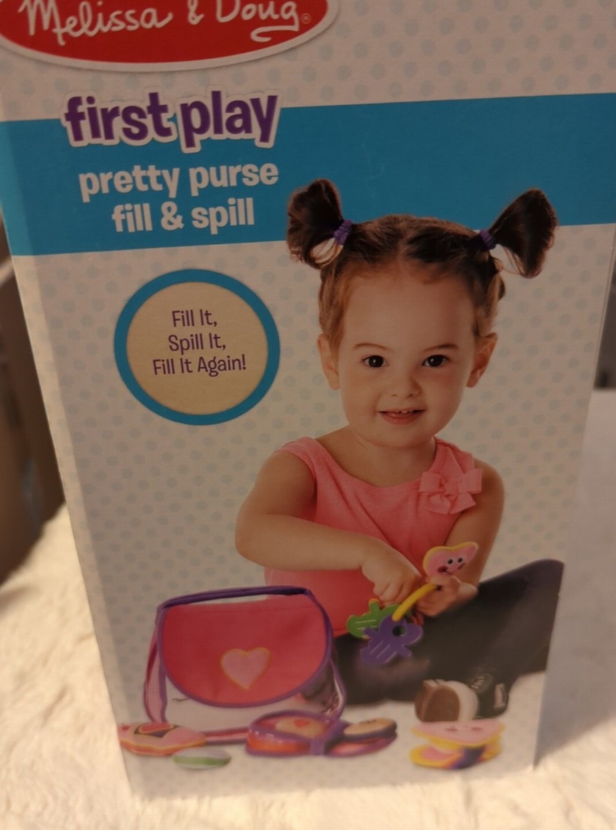 Melissa Doug First Play Pretty Purse Fill Spill 13piece 18+