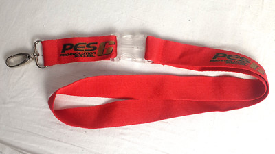 PES6 Pro Evolution Soccer 6 - Schlüsselband Lanyard, rot NEU #208